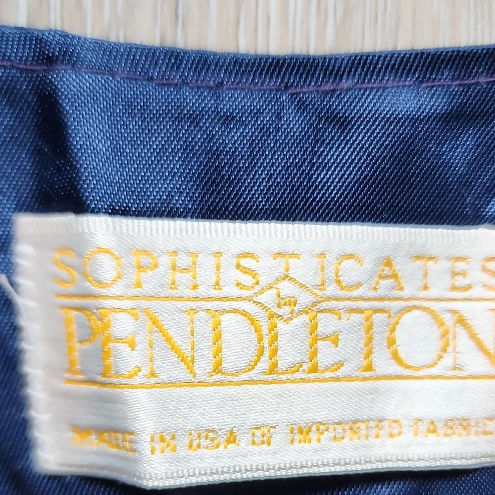 NWT Vintage Women Pendleton Sophisticated Baroque Patterned Eqestrian Vest Sz 16 - Picture 5 of 9